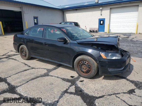 2012 Volkswagen Passat S with VIN 1VWAP7A39CC006994, listed as a Copart auction lot 59268465 with 180,500 mi miles and Salvage title. Bid and sale history available at DreamBid. Image 4.