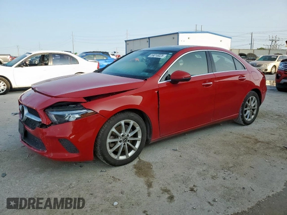 2020 Mercedes-Benz A 220 z VIN WDD3G4EB3LW040610, wystawiony jako Copart lot #59010025 z przebiegiem 36 846 mil mil oraz Szkoda całkowita • Salvage title. Historia ofert i sprzedaży dostępna na DreamBid. Obrazek 1.
