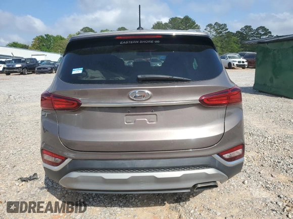 2020 Hyundai Santa Fe SE with VIN 5NMS23AD9LH231179, listed as a Copart auction lot 51623175 with 107,664 mi miles and Salvage title. Bid and sale history available at DreamBid. Image 6.