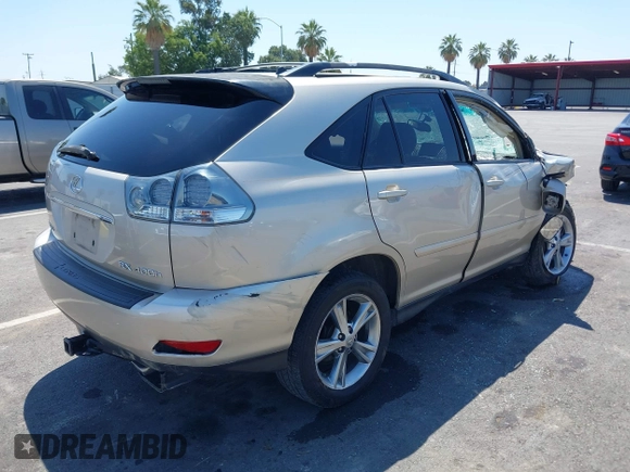 2006 Lexus RX 400h with VIN JTJHW31U860031359, listed as a IAAI auction lot 42648566 with 179,063 mi miles and . Bid and sale history available at DreamBid. Image 4.