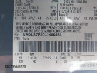 2020 Ford Transit Connect XLT с VIN NM0LS7F20L1480464, выставлен на аукционе IAAI как лот 40246796 с пробегом 105 520 миль миль и . История ставок и продаж доступна на DreamBid. Изображение 9.