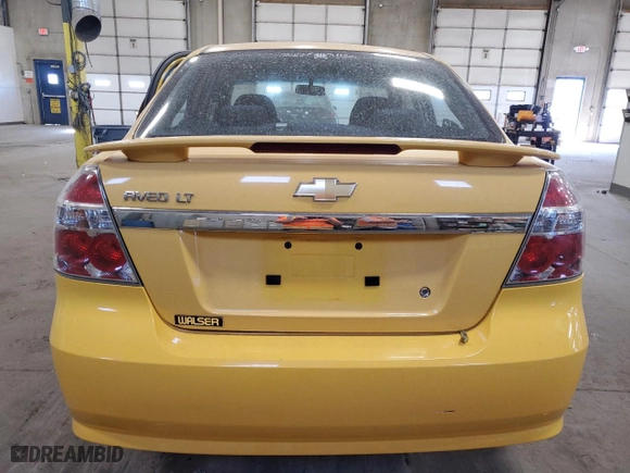 2009 Chevrolet Aveo LT w/2LT with VIN KL1TG56E19B303435, listed as a Copart auction lot 76825944 with 163,297 mi miles and Salvage Title. Bid and sale history available at carsss.com. Image 6.