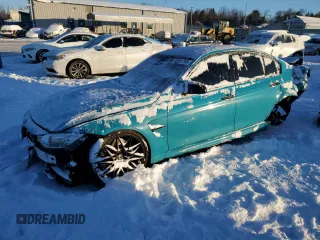 2016 BMW M3 with VIN WBS8M9C5XG5G41572, listed as a Copart auction lot 88981765 with 0 mi miles and Salvage Title. Bid and sale history available at carsss.com. Image 1.