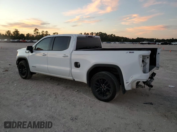 2022 GMC Sierra 1500 Elevation with VIN 3GTU9CET0NG170812, listed as a Copart auction lot 76129774 with 56,539 mi miles and Salvage Title. Bid and sale history available at DreamBid. Image 2.