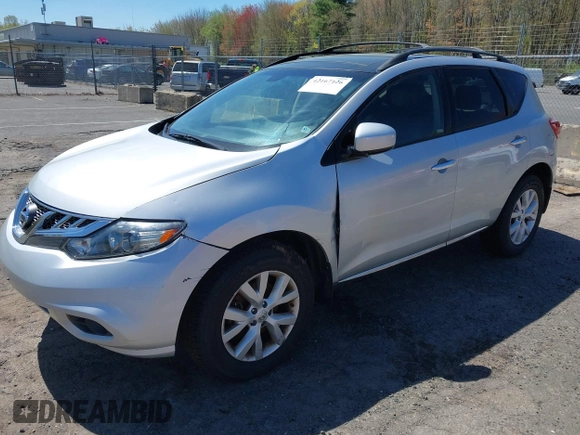 2011 Nissan Murano S with VIN JN8AZ1MWXBW176864, listed as a IAAI auction lot 42167126 with 124,165 mi miles and . Bid and sale history available at DreamBid. Image 2.