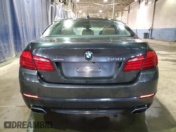 2013 BMW 5 Series 550i xDrive with VIN WBAFU9C57DDY71564, listed as a Copart auction lot 48030035 with 115,040 mi miles and Clean Title. Bid and sale history available at carsss.com. Image 6.