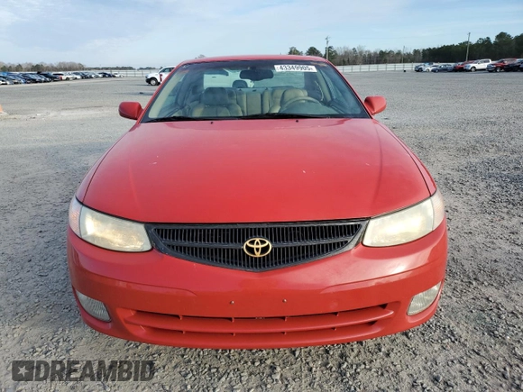 2001 Toyota Solara SE with VIN 2T1CF28PX1C529987, listed as a Copart auction lot 43349905 with 109,523 mi miles and Salvage Title. Bid and sale history available at carsss.com. Image 5.