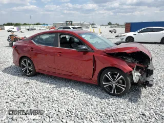 2021 Nissan Sentra SR with VIN 3N1AB8DV0MY291665, listed as a Copart auction lot 55495255 with 55,123 mi miles and Non Repairable. Bid and sale history available at DreamBid. Image 4.