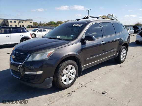 2015 Chevrolet Traverse LS with VIN 1GNKRFKD9FJ376689, listed as a Copart auction lot 75616063 with 125,984 mi miles and Salvage Title. Bid and sale history available at carsss.com. Image 1.