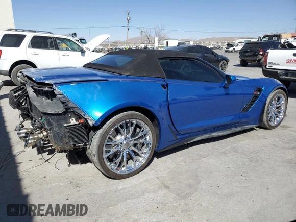 2015 Chevrolet Corvette Z06 3LZ z VIN 1G1YU3D63F5606405, wystawiony jako Copart lot #47130505 z przebiegiem 34 951 mil mil oraz Szkoda całkowita • Salvage title. Historia ofert i sprzedaży dostępna na DreamBid. Obrazek 3.