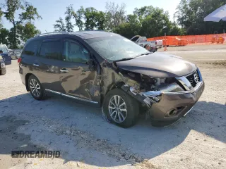 2016 Nissan Pathfinder SL with VIN 5N1AR2MN8GC652137, listed as a Copart auction lot 53731415 with 105,198 mi miles and Salvage title. Bid and sale history available at DreamBid. Image 4.