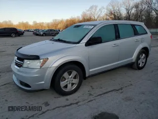 2013 Dodge Journey American Value with VIN 3C4PDCAB9DT604157, listed as a Copart auction lot 48206675 with 158,392 mi miles and Salvage Title. Bid and sale history available at DreamBid. Image 1.