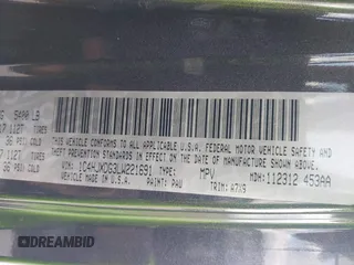 2020 Jeep Wrangler Unlimited Sport Altitude с VIN 1C4HJXDG3LW221691, выставлен на аукционе IAAI как лот 41505933 с пробегом 55 562 миль миль и . История ставок и продаж доступна на DreamBid. Изображение 9.