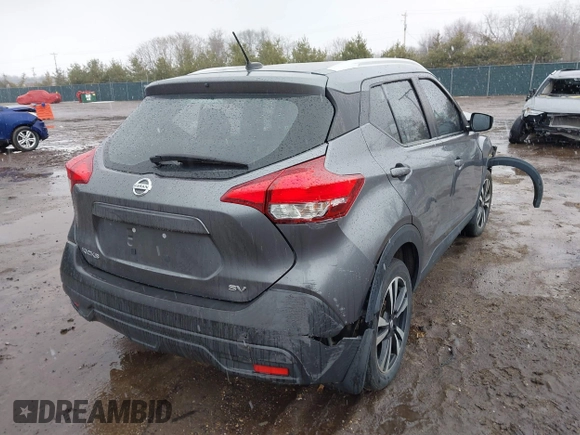2019 Nissan Kicks S with VIN 3N1CP5CU7KL547182, listed as a IAAI auction lot 41754276 with 53,979 mi miles and . Bid and sale history available at carsss.com. Image 4.