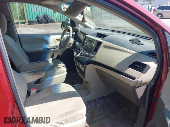 2012 Toyota Sienna with VIN 5TDZK3DC2CS193258, listed as a IAAI auction lot 42550843 with 158,761 mi miles and . Bid and sale history available at DreamBid. Image 5.