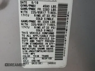 2020 Nissan Rogue SV with VIN JN8AT2MTXLW010200, listed as a Copart auction lot 50730035 with 121,748 mi miles and Salvage Title. Bid and sale history available at carsss.com. Image 13.