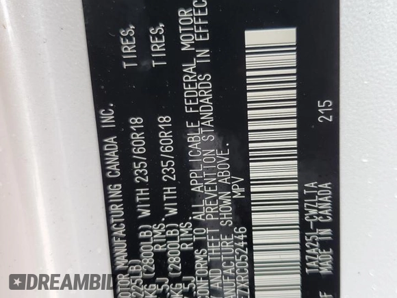 2024 Lexus NX 350 Premium with VIN 2T2GGCEZXRC052446, listed as a Copart auction lot 55400824 with 4,321 mi miles and Salvage title. Bid and sale history available at DreamBid. Image 14.