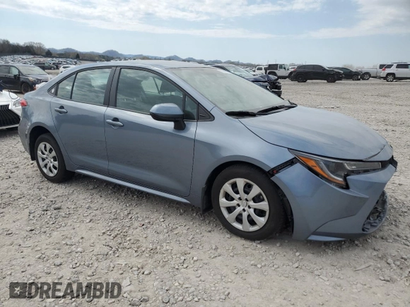 2023 Toyota Corolla LE with VIN 5YFB4MDE2PP077334, listed as a Copart auction lot 50368815 with 10,734 mi miles and Salvage Title. Bid and sale history available at carsss.com. Image 4.