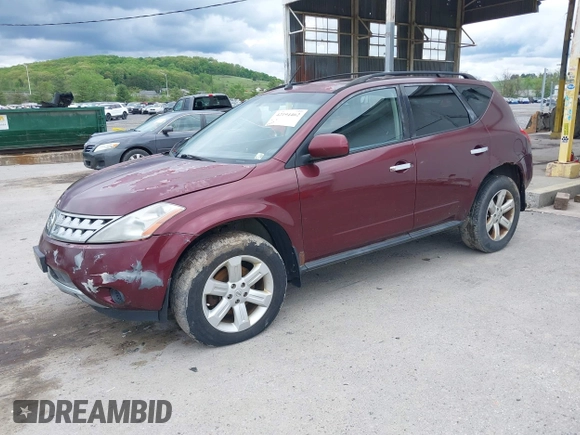 2007 Nissan Murano S with VIN JN8AZ08W47W667541, listed as a IAAI auction lot 42194462 with 240,504 mi miles and . Bid and sale history available at DreamBid. Image 2.