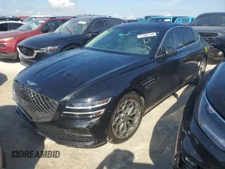 2022 Genesis G80 2.5T with VIN KMTGB4SC2NU139524, listed as a Copart auction lot 77360744 with 0 mi miles and Non Repairable. Bid and sale history available at carsss.com. Image 1.