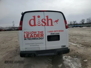2013 Chevrolet Express Cargo Van with VIN 1GCSGAFX9D1127845, listed as a Copart auction lot 46271965 with 230,407 mi miles and Clean Title. Bid and sale history available at carsss.com. Image 6.