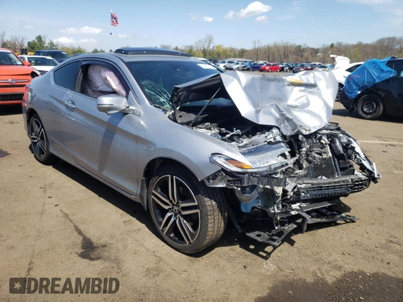 2016 Honda Accord Touring with VIN 1HGCT2B00GA007467, listed as a Copart auction lot 53456225 with Not Provided miles and Salvage Title. Bid and sale history available at DreamBid. Image 4.