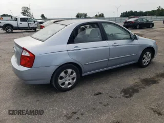 2006 Kia Spectra EX with VIN KNAFE121165250136, listed as a Copart auction lot 67966364 with 105,067 mi miles and Clean Title. Bid and sale history available at carsss.com. Image 3.