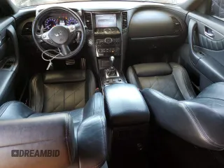 2015 Infiniti QX70 with VIN JN8CS1MW9FM482212, listed as a Copart auction lot 60725875 with 116,372 mi miles and Salvage title. Bid and sale history available at DreamBid. Image 8.