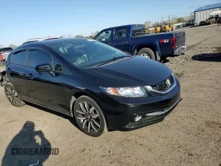 2015 Honda Civic EX-L with VIN 19XFB2F94FE214043, listed as a Copart auction lot 53528065 with 120,000 mi miles and Salvage Title. Bid and sale history available at carsss.com. Image 11.