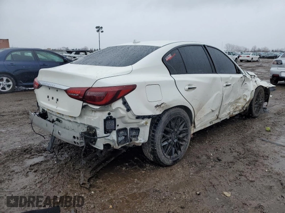 2020 Infiniti Q50 3.0t LUXE with VIN JN1EV7AR6LM250288, listed as a Copart auction lot 47900645 with 37,029 mi miles and Salvage Title. Bid and sale history available at carsss.com. Image 3.