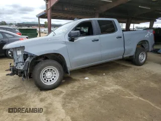 2024 Chevrolet Silverado 1500 with VIN 3GCPDAEK5RG164405, listed as a Copart auction lot 47142305 with 24,213 mi miles and Salvage Title. Bid and sale history available at DreamBid. Image 1.