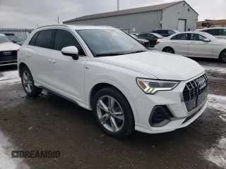 2020 Audi Q3 S line Prestige with VIN WA1FECF31L1119652, listed as a Copart auction lot 83328924 with 36,526 mi miles and Non Repairable. Bid and sale history available at carsss.com. Image 4.