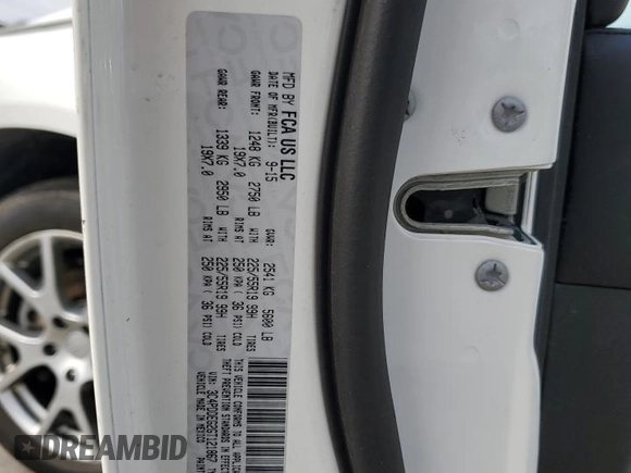 2016 Dodge Journey R/T with VIN 3C4PDDEG2GT121867, listed as a Copart auction lot 58697675 with 59,064 mi miles and Salvage title. Bid and sale history available at DreamBid. Image 13.