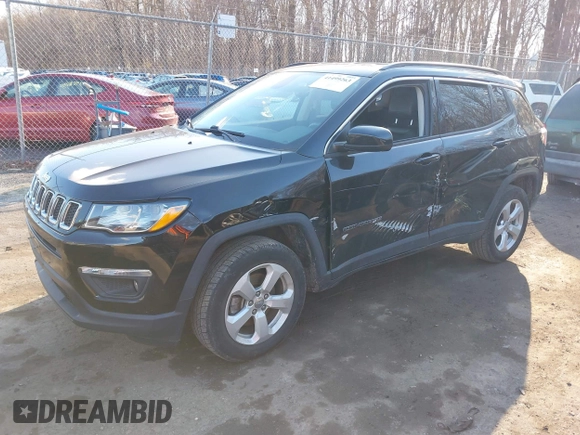 2017 Jeep Compass Latitude with VIN 3C4NJDBB8HT679989, listed as a IAAI auction lot 41499263 with 73,369 mi miles. Bid and sale history available at carsss.com. Image 2.