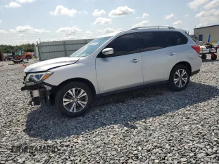 2017 Nissan Pathfinder SV z VIN 5N1DR2MN6HC686429, wystawiony jako Copart lot #55105625 z przebiegiem 141 843 mil mil oraz Szkoda całkowita • Salvage title. Historia ofert i sprzedaży dostępna na DreamBid. Obrazek 1.