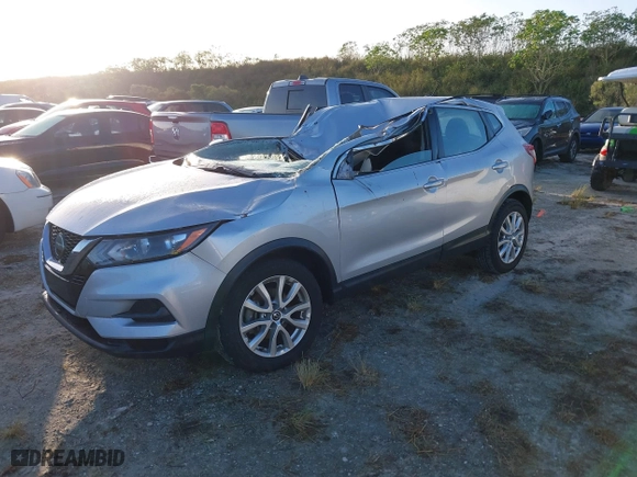 2021 Nissan Rogue Sport S with VIN JN1BJ1AV5MW308681, listed as a IAAI auction lot 40614579 with 1 mi miles. Bid and sale history available at carsss.com. Image 2.