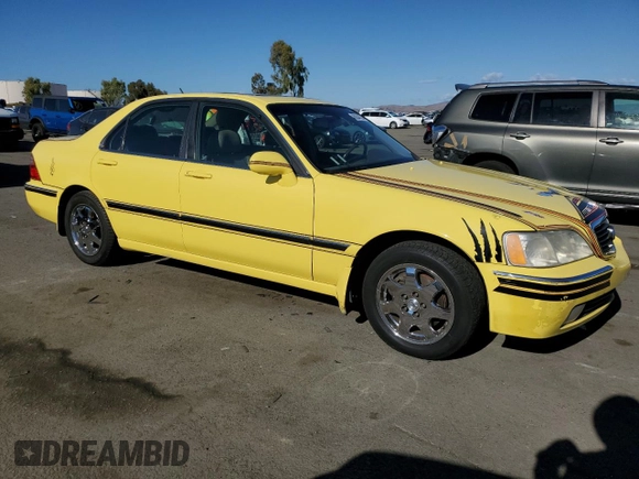2002 Acura RL with VIN JH4KA96502C004482, listed as a Copart auction lot 80844534 with 0 mi miles and Clean Title. Bid and sale history available at carsss.com. Image 4.
