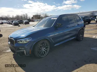 2019 BMW X3 M40i z VIN 5UXTS3C53KLR73700, wystawiony jako Copart lot #45681125 z przebiegiem 22 834 mil mil oraz Szkody całkowita. Historia ofert i sprzedaży dostępna na DreamBid. Obrazek 1.