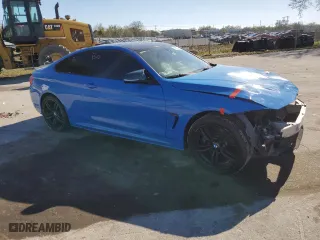 2015 BMW 4 Series 435i xDrive with VIN WBA3R5C53FK189597, listed as a Copart auction lot 45807065 with 105,313 mi miles and Salvage Title. Bid and sale history available at carsss.com. Image 4.