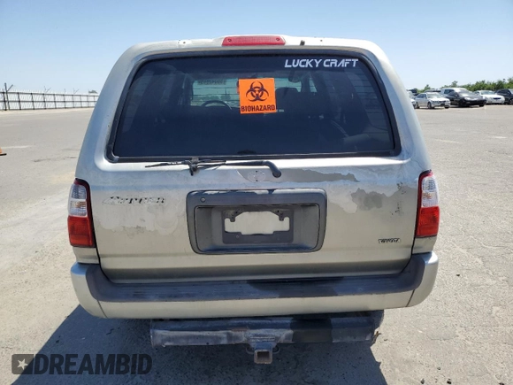 2001 Toyota 4Runner SR5 z VIN JT3GN86R610214954, wystawiony jako Copart lot #56042545 z przebiegiem 240 167 mil mil oraz Czysty tytuł • Clean title. Historia ofert i sprzedaży dostępna na DreamBid. Obrazek 6.