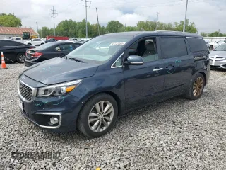 2016 Kia Sedona SX-L with VIN KNDME5C17G6186258, listed as a Copart auction lot 55742885 with 98,487 mi miles and Clean Title. Bid and sale history available at DreamBid. Image 1.