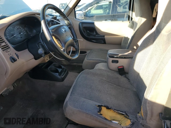 2001 Ford Ranger XL Fleet with VIN 1FTZR15U41PA49418, listed as a Copart auction lot 80397434 with 224,535 mi miles and Salvage title. Bid and sale history available at DreamBid. Image 7.