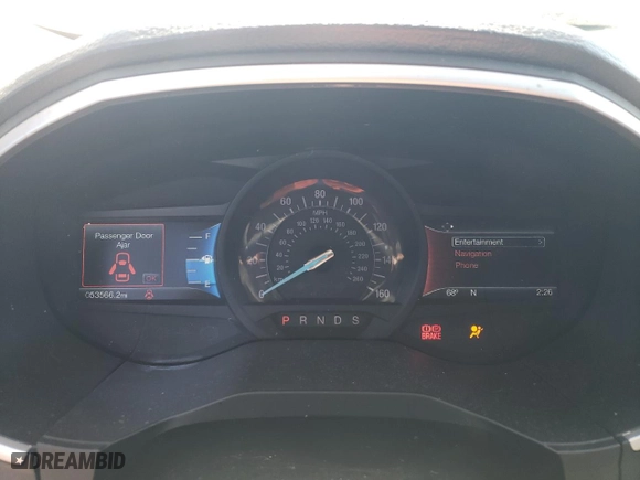 2015 Ford Edge SEL with VIN 2FMTK4J92FBB41263, listed as a Copart auction lot 48194025 with 53,566 mi miles and Salvage Title. Bid and sale history available at carsss.com. Image 9.