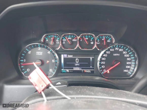 2017 Chevrolet Silverado 1500 LT with VIN 1GCVKREC0HZ325908, listed as a IAAI auction lot 41613561 with 53,552 mi miles. Bid and sale history available at carsss.com. Image 16.