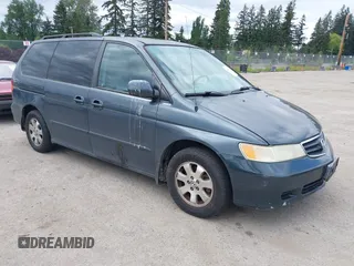 2003 Honda Odyssey EX-L z VIN 5FNRL18093B125531, wystawiony jako IAAI lot #42199885 z przebiegiem 266 697 mil mil oraz . Historia ofert i sprzedaży dostępna na DreamBid. Obrazek 1.