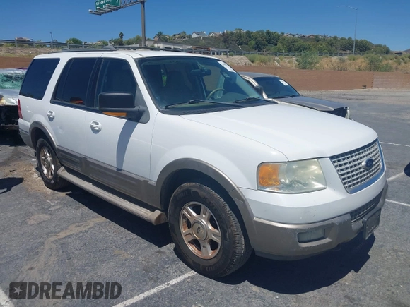 2003 Ford Expedition Eddie Bauer with VIN 1FMPU18L33LC16060, listed as a IAAI auction lot 42698132 with 224,088 mi miles and . Bid and sale history available at DreamBid. Image 1.