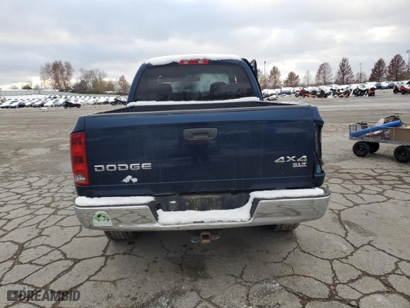 2004 Dodge Ram 1500 SLT with VIN 1D7HU18D34J167236, listed as a Copart auction lot 82800834 with 196,503 mi miles and Salvage Title. Bid and sale history available at carsss.com. Image 6.