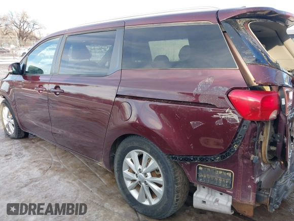 2016 Kia Sedona LX with VIN KNDMB5C17G6200149, listed as a IAAI auction lot 41308309 with 79,457 mi miles and . Bid and sale history available at carsss.com. Image 17.