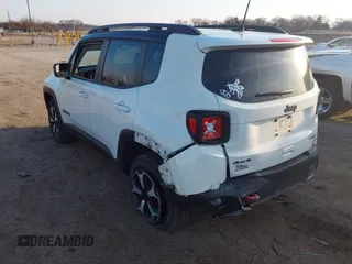 2019 Jeep Renegade Trailhawk with VIN ZACNJBC16KPK09448, listed as a IAAI auction lot 41785702 with 55,906 mi miles and . Bid and sale history available at DreamBid. Image 3.