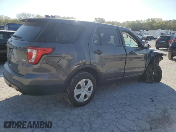 2016 Ford Utility Police Interceptor with VIN 1FM5K8AR9GGD04338, listed as a Copart auction lot 75249224 with 0 mi miles and Salvage Title. Bid and sale history available at carsss.com. Image 3.